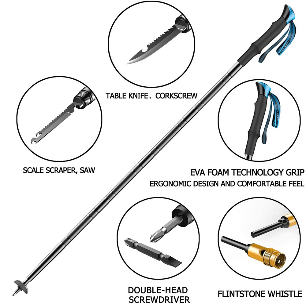 gift idea - Multifunctional Tactical Trekking Poles